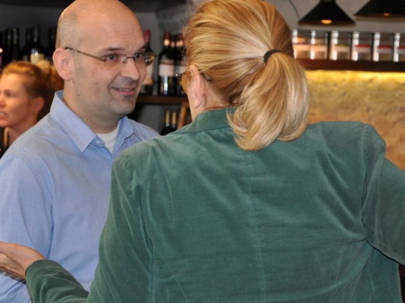 Borbás Marcsi a Pannonia Reformata Múzeumban