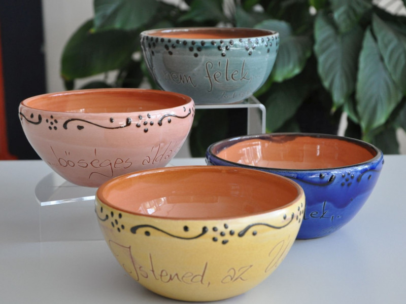 Kerámia müzlis tál