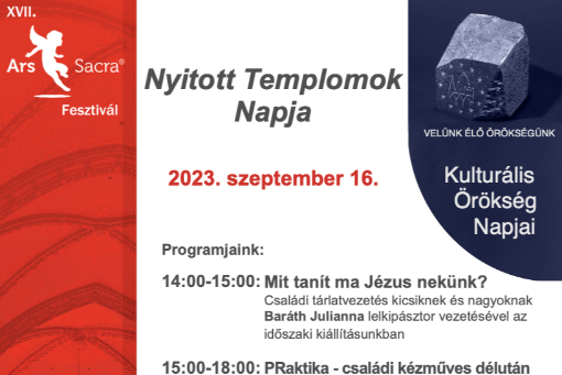 Ars Sacra - Nyitott Templomok Napja 2023