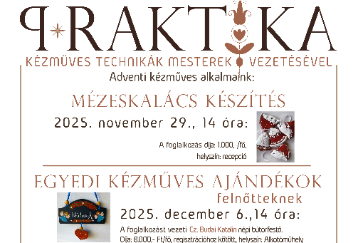PRaktika - Adventi kézműves alkalmaink