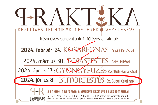 PRaktika - kézműves sorozat első félévi utolsó alkalma: Bútorfestés