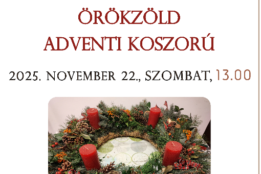 PRaktika örökzöld adventi koszorú